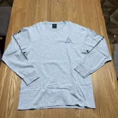 HUF ハフ 長袖カットソー ロンT トリプルトライアングル メンズ L 灰