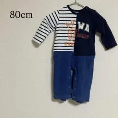 BOWA ロンパース 80cm ベビー服 綿100% ストレッチ カバーオール