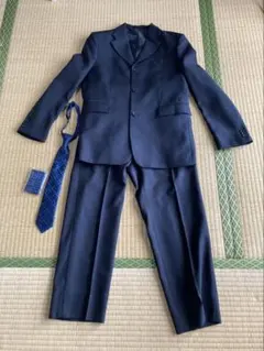 男の子 160cm卒業式 入学式 黒 フォーマル スーツ ネクタイ付 シャツ無