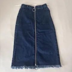 Bershka デニムロングスカートのサムネイル