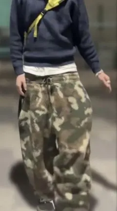 Star Camo Jeans スター柄 カモフラージュ ワイドパンツ y2k - メルカリ