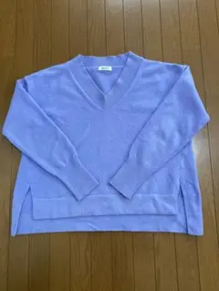 ノーリーズ　ラベンダーウールセーター　Mサイズ