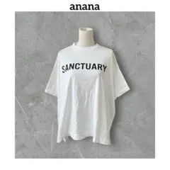 ★ anana アナナ　SANCTUARY ロゴ　ワイド　半袖　Tシャツ　白のサムネイル