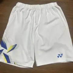YONEX バドミントン　ハーフパンツ Lサイズ　ホワイト
