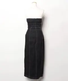 LAGUNAMOON デニムアシンメトリーベアワンピース