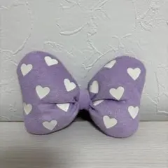 ディズニー　パイル生地　リボン　ヘアゴム