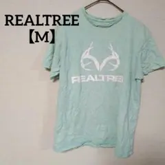 REALTREE【M】ライトグリーン Tシャツ 古着 カットソー 半袖