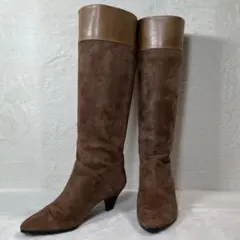 【極美品】卑弥呼 HIMIKO ロングブーツ ブラウン 23.5cm 起毛