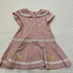 【美品✨】Souris ピンク ワンピース 80cm