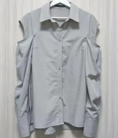 Heather　ショルダースリットシャツ