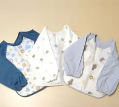 食事用エプロン 長袖 幼児 防水