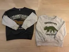 恐竜　ダイナソー　男の子　トレーナー　長袖　100cm 西松屋　スウェットのサムネイル