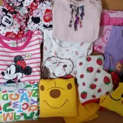 ベビー 夏服 70〜80  まとめ売16点 女の子 サロペット