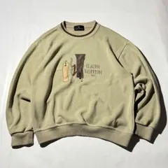 00s Acryl casual design knit sweater