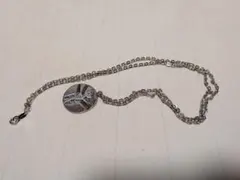 シルバー　円形ペンダント　ネックレス