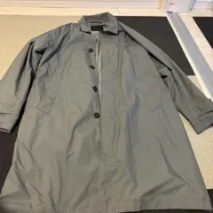 グレー ステンカラーコート