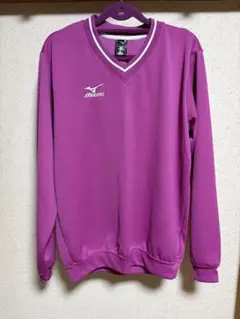 Mizuno 紫色 Vネック ウェア Mサイズ