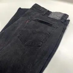Levi's502 W44L32 ブラックデニム メンズ2XL