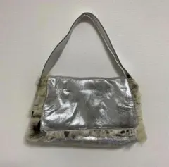 00s Dolce&Gabbana D&G fur shoulder bag