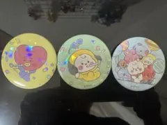 BT21 ホログラム缶バッジ 3個セット