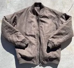 archive スエードボンバージャケット Y2K ブルゾン ブラウン