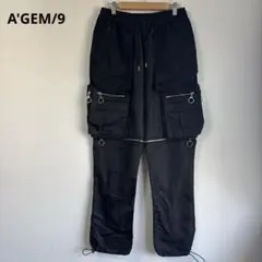 y2k opium A'GEM/9 ナイロン カーゴ カスタム ボンテージパンツのサムネイル