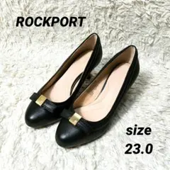 極美品◎ROCKPORT adiprene by adidas 黒パンプス 23