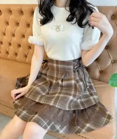 【ROJITA】レーシーティアードミニスカート<完売品>のサムネイル
