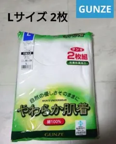 グンゼ★半袖丸首シャツ Lサイズ 2枚セット【新品】