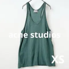 アクネストゥディオズacne studiosリブタンクトップ深緑のサムネイル