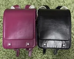 2個セットまとめ売り ランドセル 赤•黒 平成レトロ レッド•ブラック