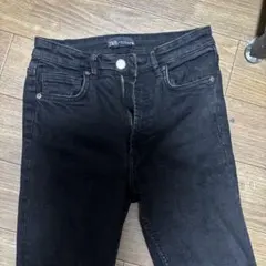 ZARA ブラックデニムパンツ EUR38