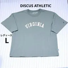 ディスカスアスレチック カレッジロゴ Tシャツ 美濃屋 レディース L グリーンのサムネイル