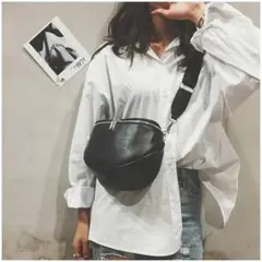 ショルダーバッグ 黒 ボディバッグ ブラック 斜め掛け 大容量 新品