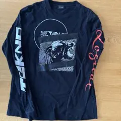 DIESEL ブラック グラフィック長袖シャツ