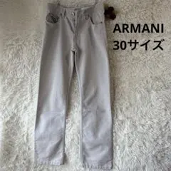 【アルマーニコレツィオーニ】30サイズ パンツ ストレート グレー上質 シンプルのサムネイル