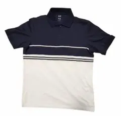 UNIQLO ネイビー ホワイト ポロシャツ М