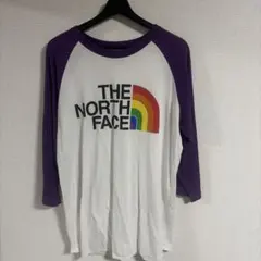 THE NORTH FACE レインボーロゴ 七分袖 Tシャツ