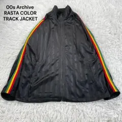 00s Y2K Archive Rasta Color Track Jacketのサムネイル