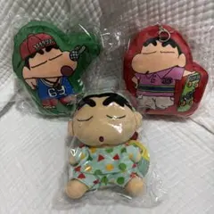 RUDIE'Sしんちゃん ぬいぐるみポーチ&ぬいぐるみ3個セット