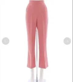 clear ストレッチカラーセミフレアパンツ　ピンク　M