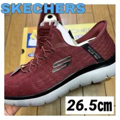 ✨新品✨スケッチャーズ スリップインズ レッド ブラック スリッポン メンズ