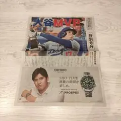 【BIG値引き】大谷翔平　岩手日報号外　本日11月22日発行のサムネイル
