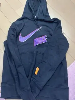 サガラ刺繍】NIKE ビッグロゴ パーカー 黒 Lサイズ - メルカリ