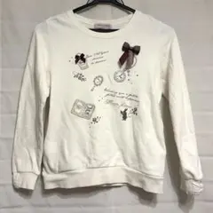 mezzo pianoメゾピアノ不思議の国アリスモチーフリボントレーナーM150