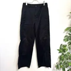 UNIQLO ユニクロ　コットンバギーパンツ　ブラック　カジュアルパンツ　普段着