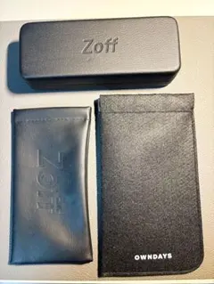 OWNDAYS Zoff メガネケース3個セット メガネ拭き付き