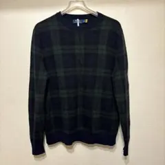 【現行モデル】Ralph Lauren ブラックウォッチニット サイズL