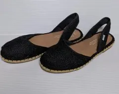 TOMS 黒 エスパドリーユのサムネイル