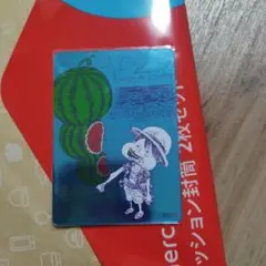 ワンピース ルフィ スイカ メタリックカード 2枚セット ONE PIECE ルフィ スイカ メタリックカード 2枚セット - メルカリ